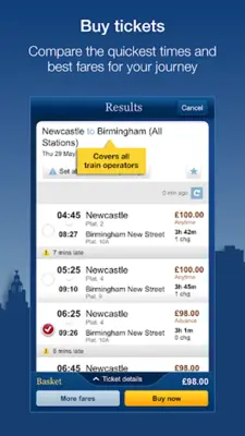 National Rail android App screenshot 1